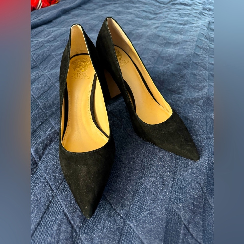 Vince Camuto Talise Suede Block Heels Women’s Size 10